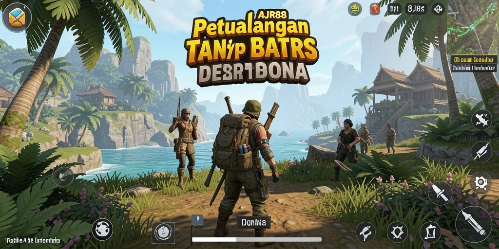 Tampilan gameplay AJR88 di dunia Open World yang luas.