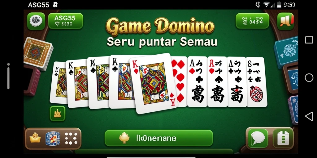 Screenshot gameplay ASG55 yang menampilkan aksi domino yang seru.