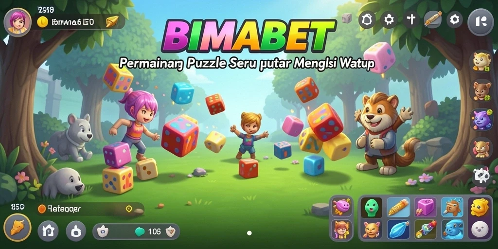 Tangkapan layar utama menampilkan gameplay menantang dari BIMABET.