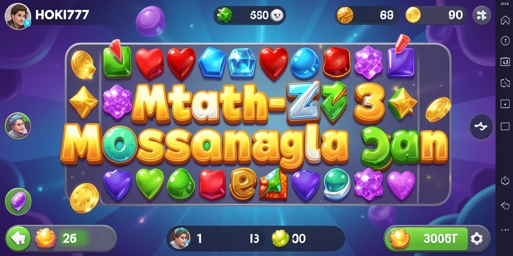 Gameplay menampilkan aksi mencocokkan objek dalam HOKI777.