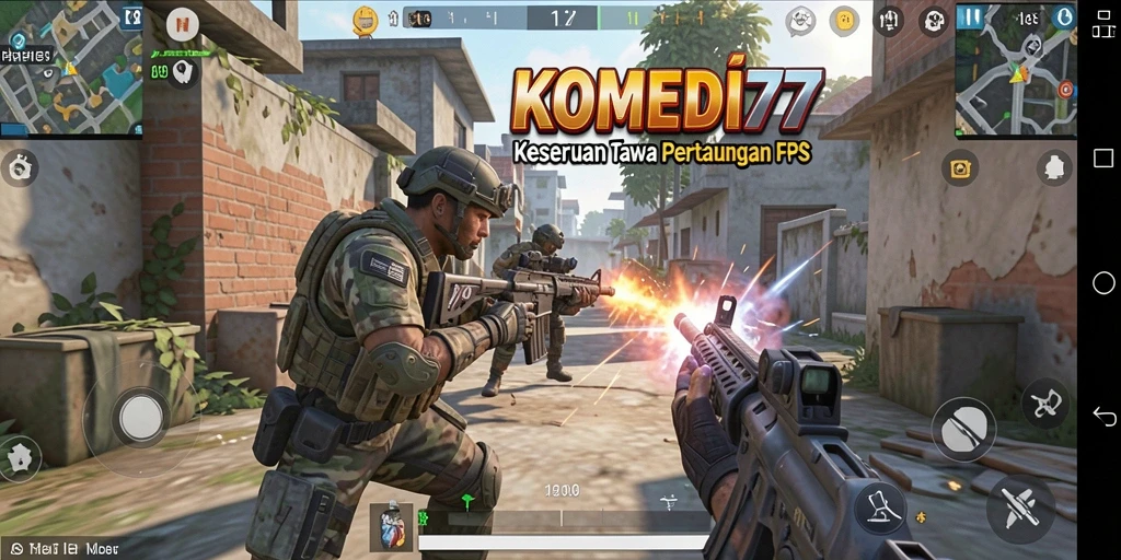 Screenshot dari gameplay KOMEDI77 yang penuh aksi dan humor.