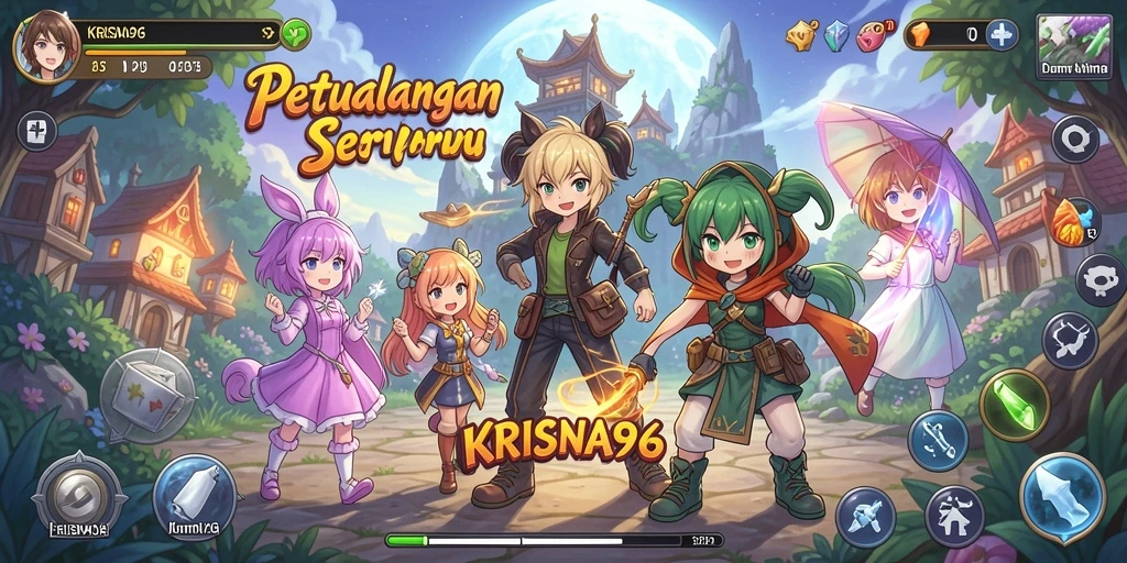 Gameplay seru dan karakter ikonik di KRISNA96.