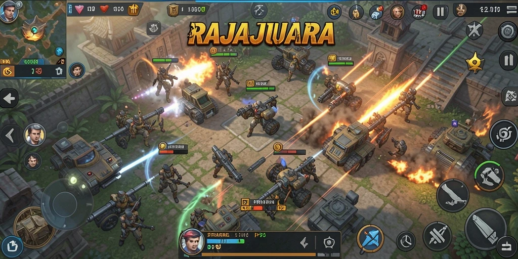 Tampak gameplay menarik dari RAJAJUARA dalam aksi TPS.