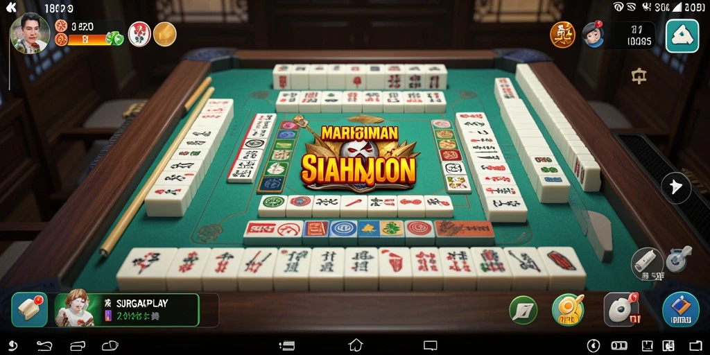 Tangkapan layar SURGAPLAY menunjukkan gameplay seru dan menantang Mahjong.