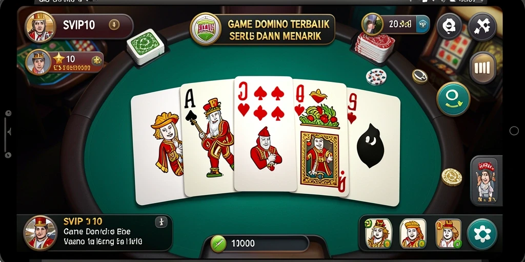 Tampilan gameplay seru dari SVIP10 dengan variasi mode permainan Domino.